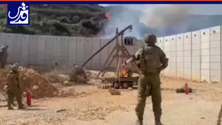 فیلم| استفاده ارتش اسرائیل از منجنیق آتشین!