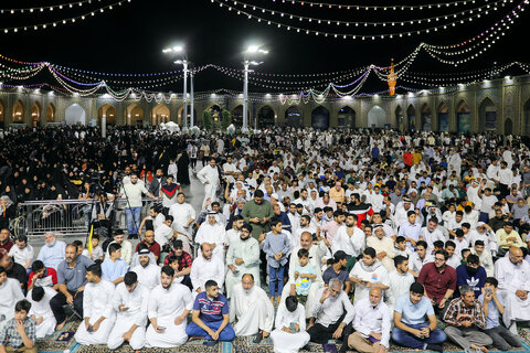 سخنرانی رهبر شیعیان بحرین در حرم مطهر رضوی