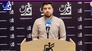 یوسف‌زاده، عضو هیات مدیره خانه مطبوعات خراسان رضوی در تریبون انتخاباتی قدس