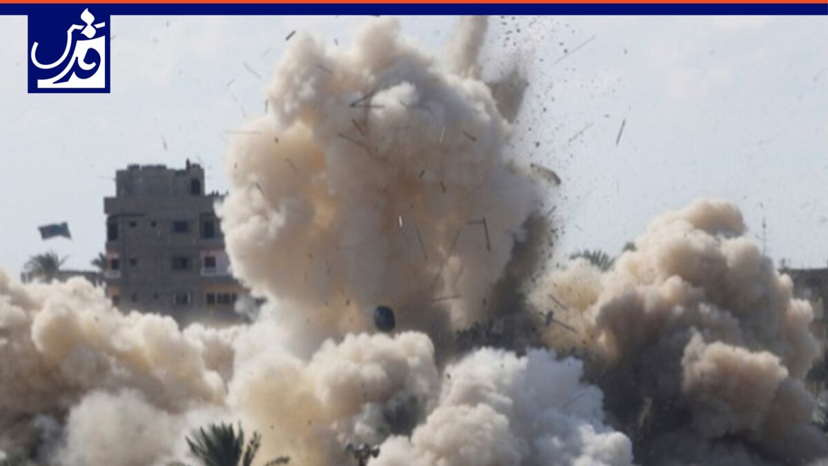 فیلم| لحظه منفجر کردن میدان النجمه در مرکز رفح