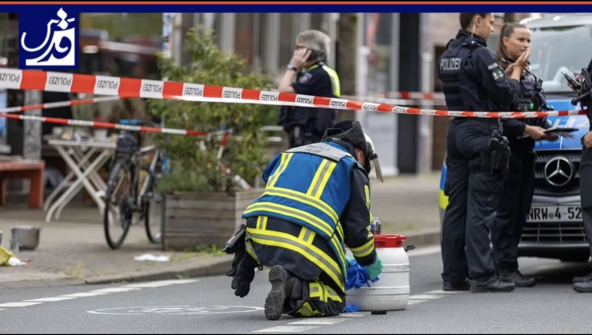 فیلم| زخمی شدن ۱۴ نفر در حادثه اسیدپاشی در آلمان