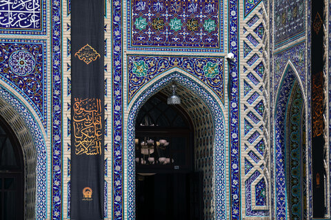 سیاهپوشی حرم مطهر رضوی در آستانه ماه محرم