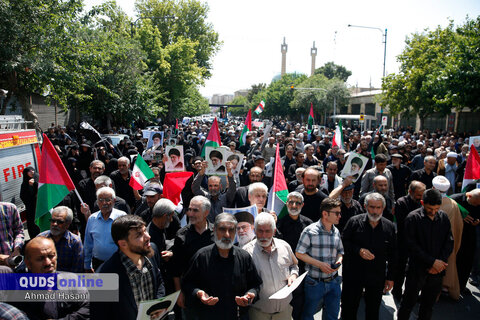 گزارش تصویری I  راهپیمایی مردم مشهد در حمایت از مردم غزه