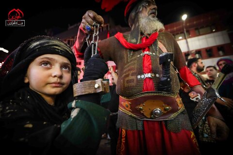 کاروان نمادین اسیران کربلا در کاظمین