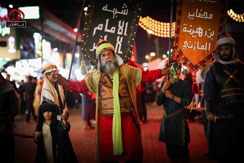 کاروان نمادین اسیران کربلا در کاظمین