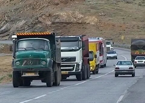 محدودیت تردد کامیون‌ها در محورهای کوهسرخ تصویب شد