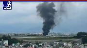 فیلم| سقوط یک هواپیما با ۲۳ سرنشین در فرودگاه بین‌المللی نپال