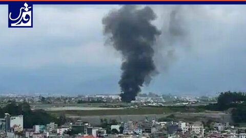 سقوط یک هواپیما با ۲۳ سرنشین در فرودگاه بین‌المللی نپال