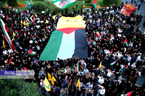 اجتماع مردم مشهد در محکومیت اقدامات رژیم صهیونیستی
