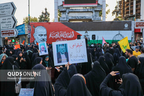 گزارش تصویری I راهپیمایی دانشجویی و مردمی در اعتراض به اقدامات تروریستی اسرائیل در مشهد