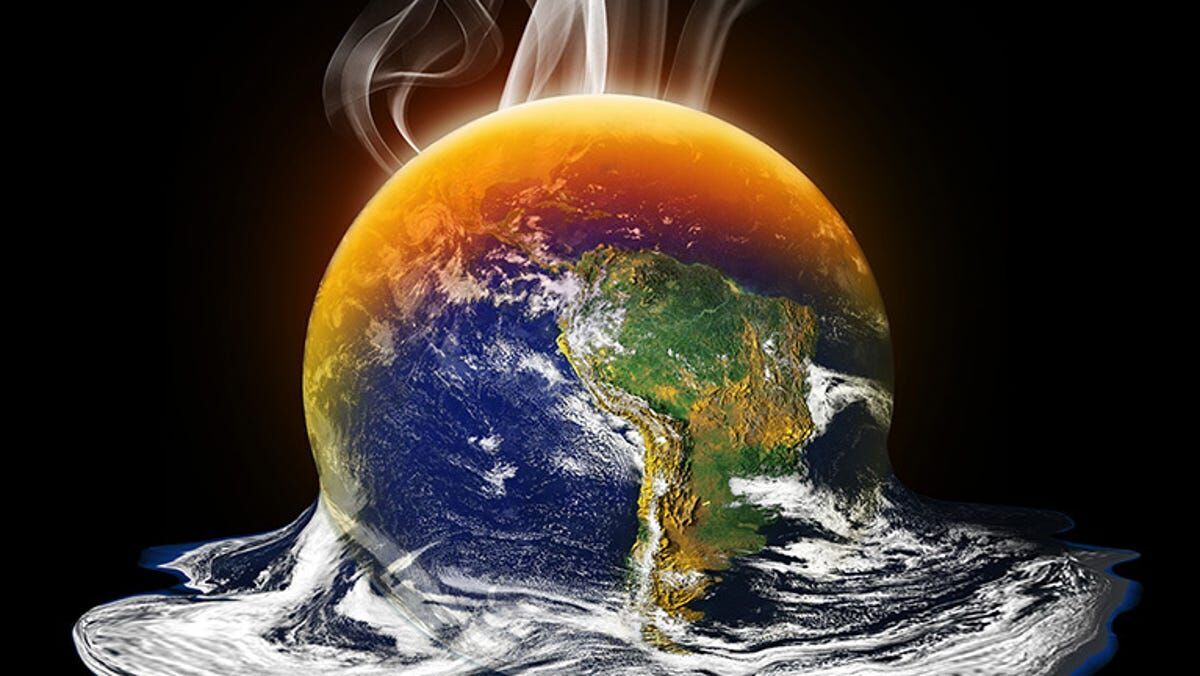 اینفوگرافی| روند گرم شدن ایران و جهان در ۱۰۰ سال گذشته 