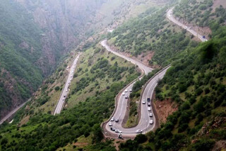 جاده چالوس از امروز عصر یک‌طرفه می‌شود