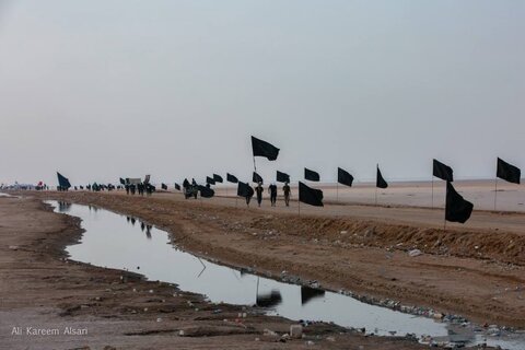 پیاده روی اربعین از راس البیشه بصره