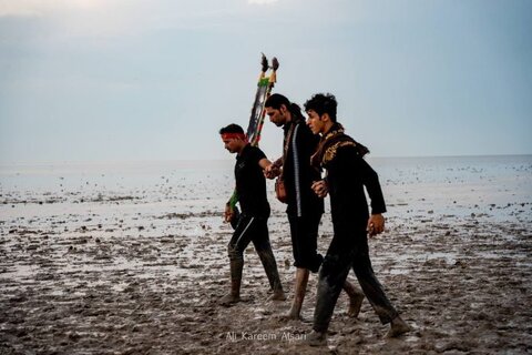 پیاده روی اربعین از راس البیشه بصره