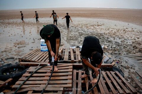 پیاده روی اربعین از راس البیشه بصره