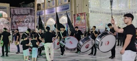 عزاداری مردم پیشوا در حرم برادر امام رضا(ع)