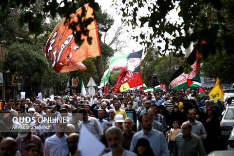 گزارش تصویری | تظاهرات ضد صهیونیستی جمعه‌های خشم