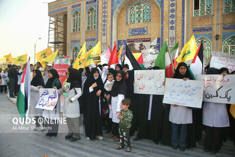 گزارش تصویری | تجمع کادر درمان مشهد مقدس برای اعزام به لبنان