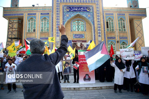 گزارش تصویری | تجمع کادر درمان مشهد مقدس برای اعزام به لبنان