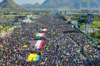 راهپیمایی میلیونی یمنی ها؛تمجید از عملیات وعده صادق ۲