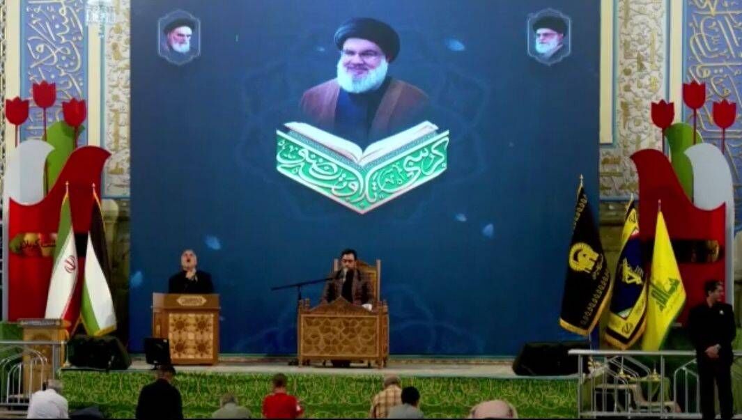 قاریان حرم مطهر رضوی با قرائت قرآن یاد سید مقاومت را گرامی داشتند