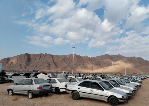 مزایده ۱۴۰۰ خودروی توقیفی در استان کرمان