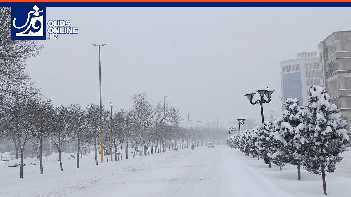 فیلم | بارش برف در مشکین‌ شهر اردبیل