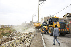 گزارش تصویری I تخریب دیوار حر۳۱ توسط آستان قدس رضوی