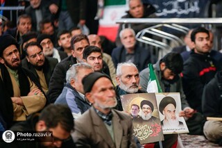 حرم مطهر رضوی میعادگاه اجتماع مردمی «بیعت با نصرالله»  