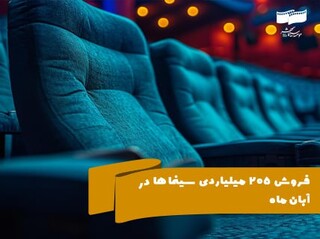 فروش ۲۰۵ میلیاردی سینماها در آبان‌ماه