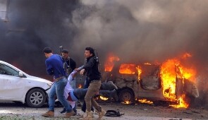 یک خودرو در جاده فرودگاه دمشق از سوی اسرائیل هدف قرار گرفت