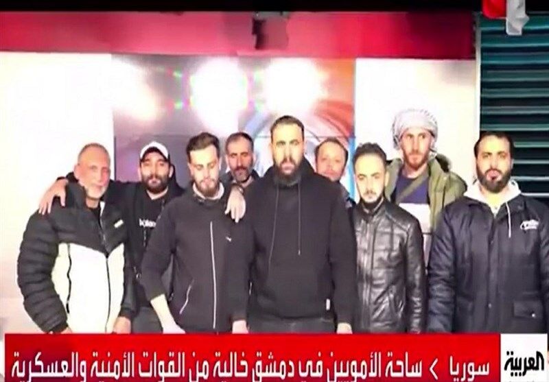 دمشق به اشغال تروریست‌ها درآمد / پخش نخستین بیانیه تروریست‌ها از تلویزیون سوریه