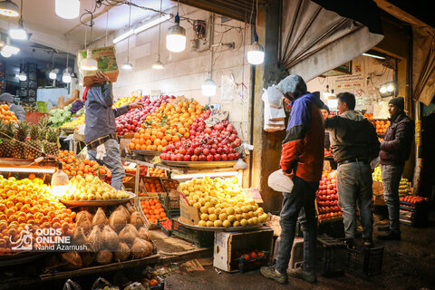 گزارش تصویری | حال و هوای بازار مشهد در آستانه شب یلدا