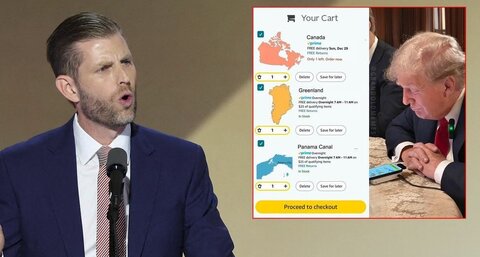 عکس| شیطنت پسر ترامپ با انتشار یک توییت معنادار