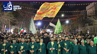 فیلم | گلباران حرم مطهر رضوی در شب میلاد امام جواد علیه‌السلام