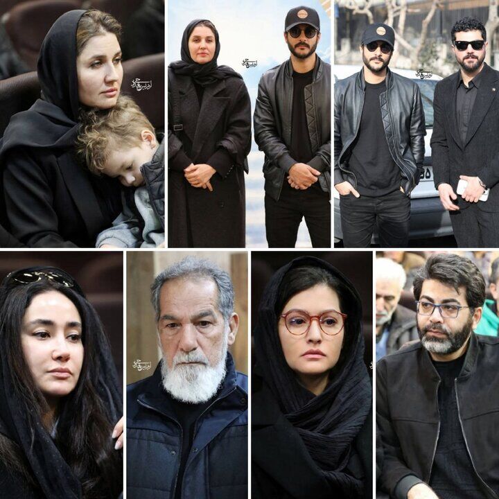 عکس| چهره‌های مشهور در مراسم ختم مادر سعید سهیلی/ جدیدترین عکس گلوریا هاردی و فرزندش