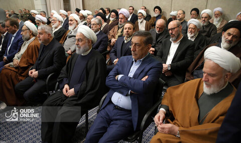 دیدار مسئولان نظام و سفرای کشورهای اسلامی با رهبر انقلاب