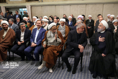 دیدار مسئولان نظام و سفرای کشورهای اسلامی با رهبر انقلاب