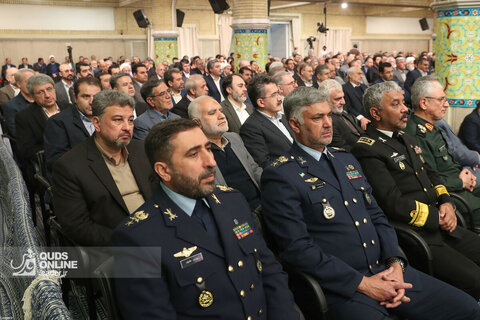 دیدار مسئولان نظام و سفرای کشورهای اسلامی با رهبر انقلاب