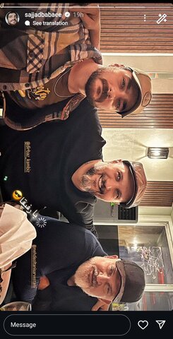 عکس| رفاقت کامبیز دیرباز و سجاد بابایی