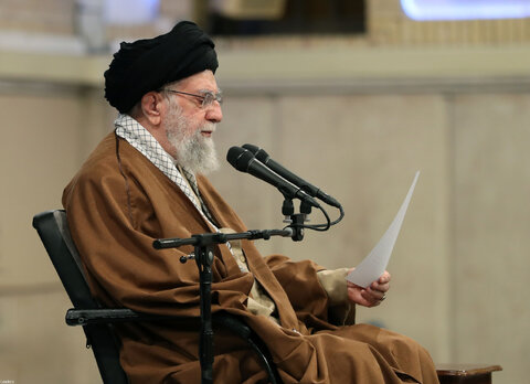 دیدار جمعی از فرماندهان نیروی هوایی و پدافند هوایی ارتش جمهوری اسلامی ایران با مقام معظم رهبری