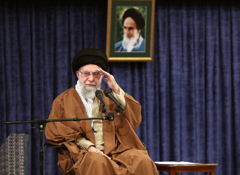 دیدار جمعی از فرماندهان نیروی هوایی و پدافند هوایی ارتش جمهوری اسلامی ایران با مقام معظم رهبری