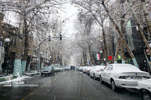 بارش برف در طرقبه