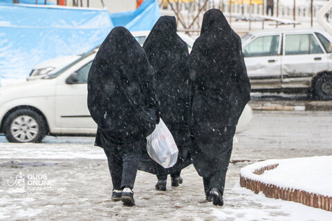 بارش برف در مشهد