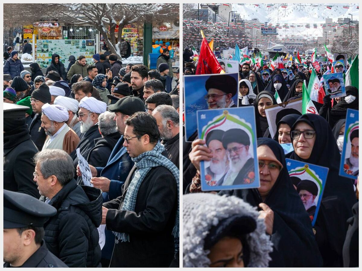 حضور پرشور زائران حرم مطهر رضوی در جشن پیروزی انقلاب اسلامی