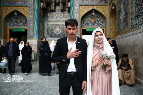 حال و هوای حرم مطهر رضوی در شب عید نیمه شعبان