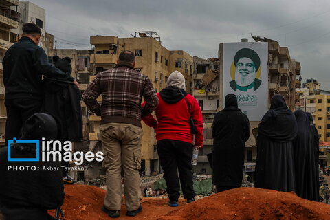 محل شهادت «سید حسن نصرالله» در ضاحیه