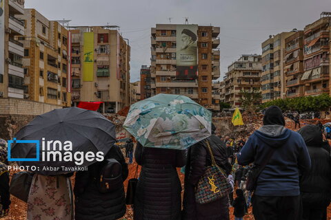 محل شهادت «سید حسن نصرالله» در ضاحیه
