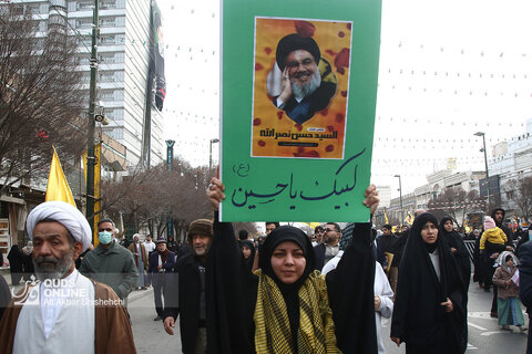راهپیمایی و اجتماع مردمی لبیک یا نصرالله - مشهد
