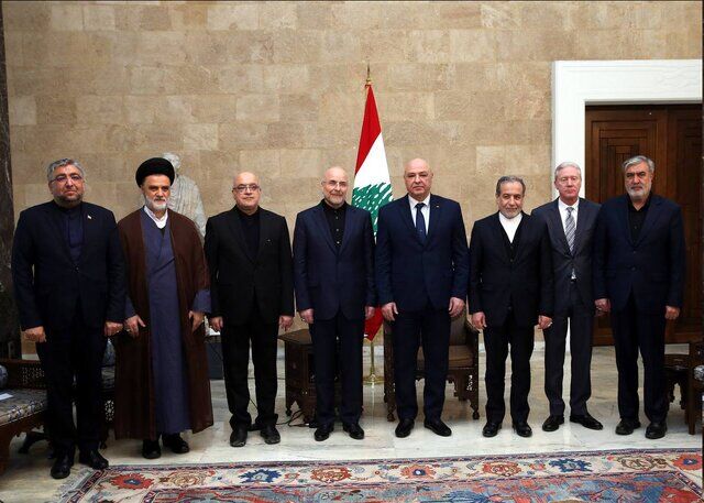 دیدار قالیباف با رئیس‌جمهور لبنان